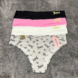 Juicy Couture 4 pack no panty lines underwear size XL New